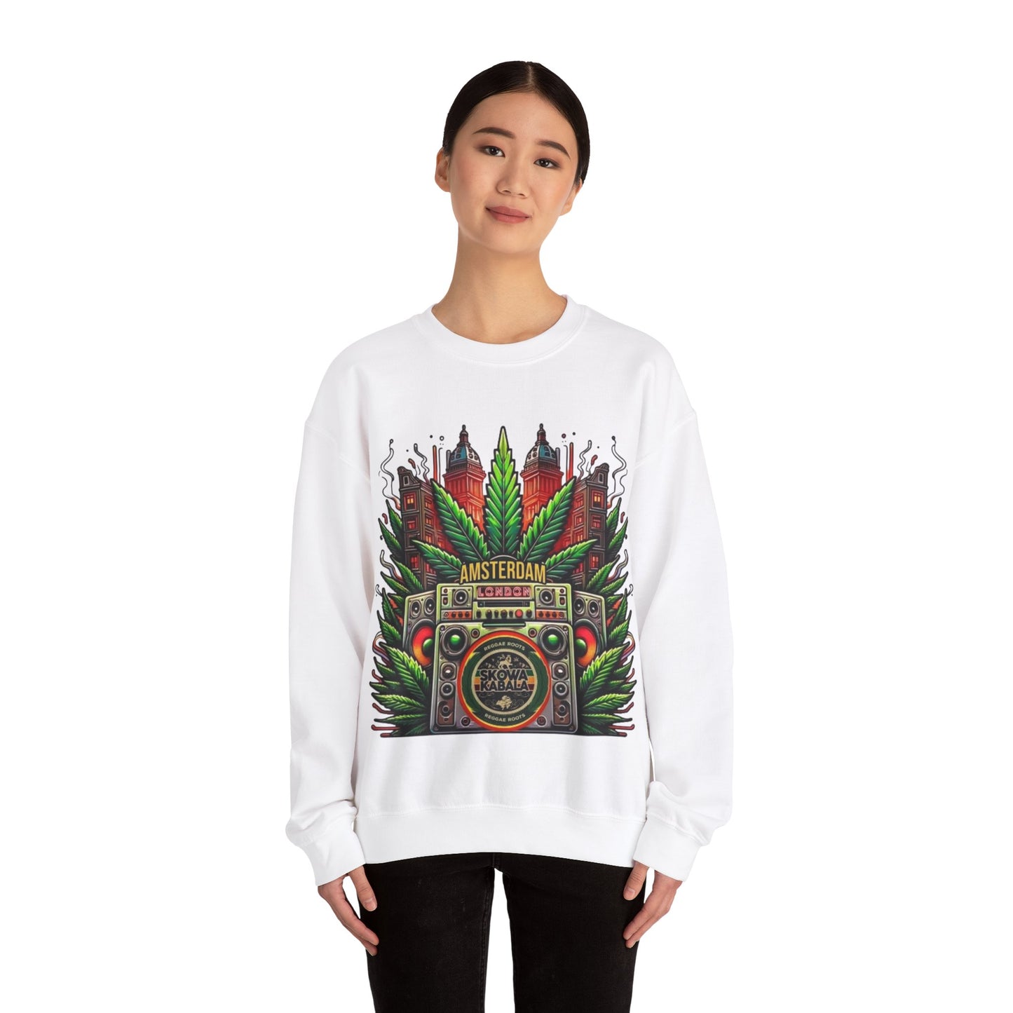 Unisex Crewneck Sweatshirt Skowa Kabala Reggae winter